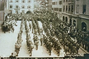 83. Abschied der Schützen in Feldkirch