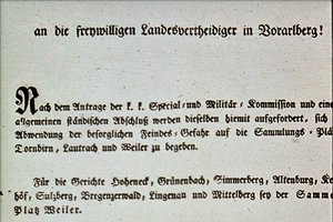 67. Aufruf der Vorarlberger Landstände