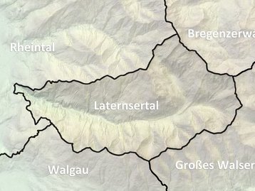 Karte Laternsertal Talschaften (beschriftet) image-48565