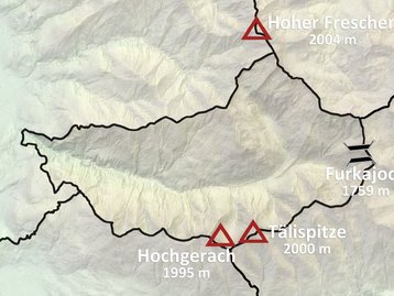 Karte Laternsertal Berge Pässe (beschriftet) image-48564