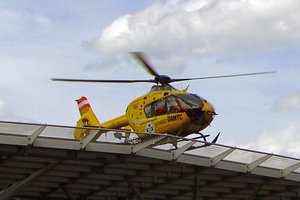 53. Stützpunkt des Rettungshubschraubers in Nenzing/Galina