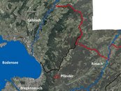 Karte Leiblachtal Luftbild Gewässer Berge (beschriftet) image-48397