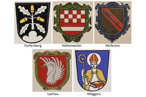 40. Wappen der fünf Leiblachtalgemeinden