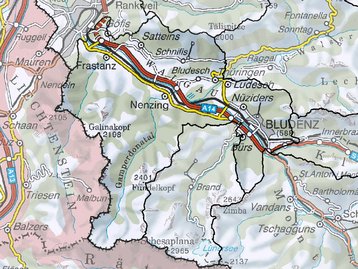 Walgau Landkarte I image-47572