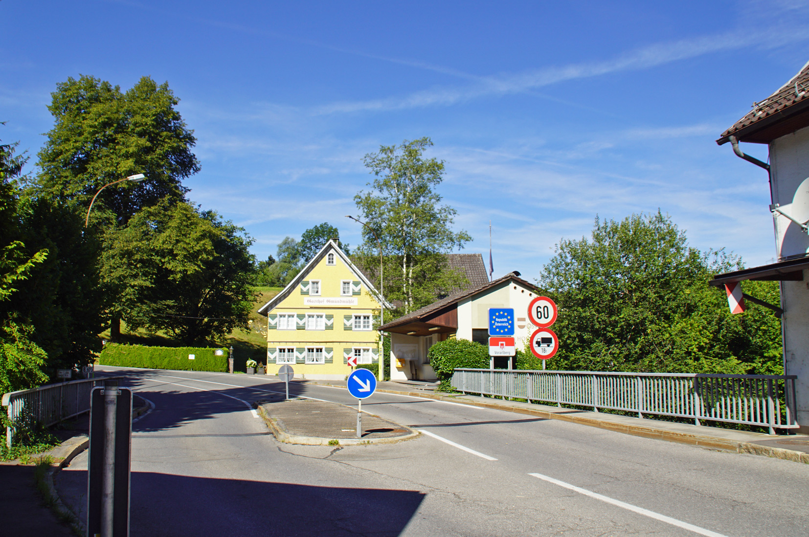30a. Nördlichster Straßenpunkt Vorarlbergs