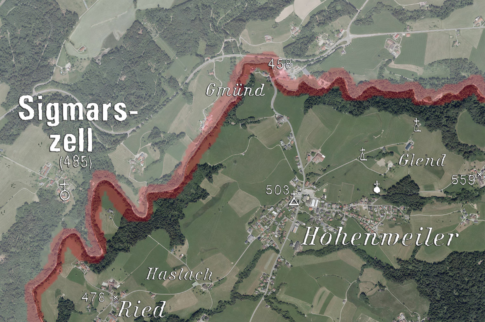 30b.	Nördlichster Straßenpunkt Vorarlbergs